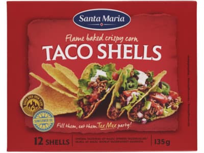 Santa Maria Taco schelpen 12 stuks 135g
