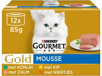 Gourmet Gold mousse kattenvoer nat vlees/vis