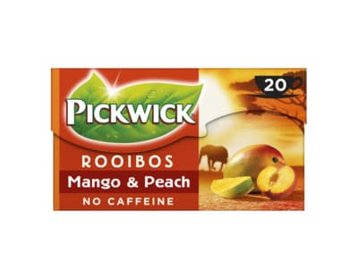 Pickwick Mango & perzik rooibos thee
