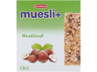 Muesli+ Mueslireep hazelnoot