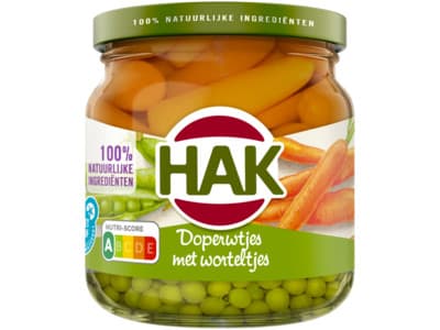 Hak Doperwtjes & worteltjes extra fijn