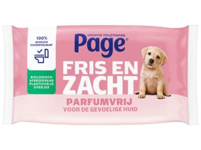 Page vochtig toiletpapier - Sensitive