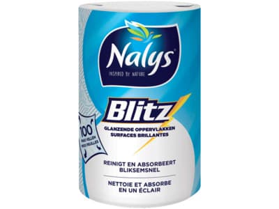 Nalys Blitz keukenrol 1 rol in papieren verpakking