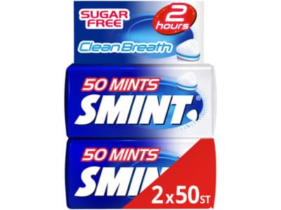 Smint Clean Breath Peppermint Pepermunt Suikervrij Keelpastille