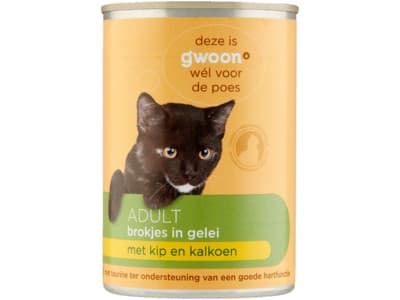 G'woon Brokjes in gelei kip & gevogelte adult kat