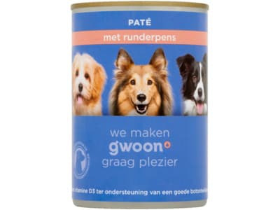 G'woon paté met kalfspens- adult hond