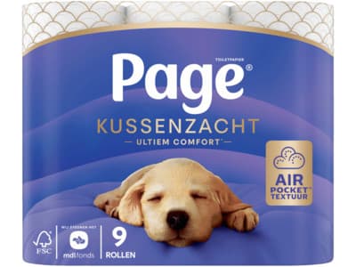 Page Kussenzacht toiletpapier