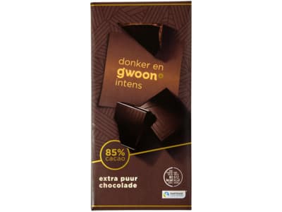 G'woon Chocolade tablet extra puur 85%