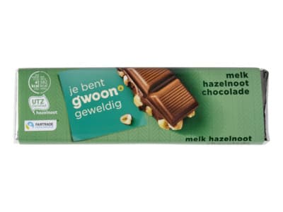 G'woon Chocoladereep melk hazelnoot