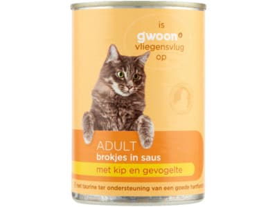 G'woon Brokjes in saus kip & gevogelte adult kat