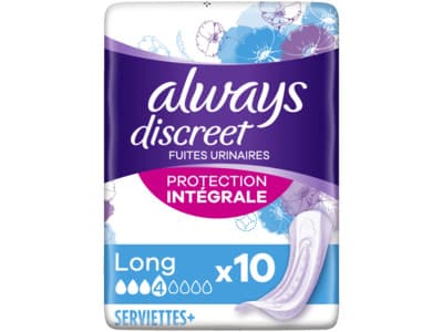 Always Discreet maandverband plus long voor urineverlies