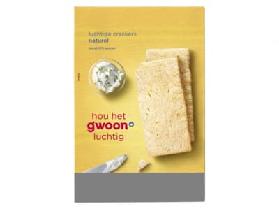 G'woon Luchtige crackers naturel