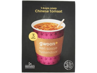 G'woon 1-kopssoep Chinese tomaat