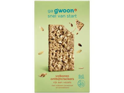 G'woon Ontbijtcrackers volkoren