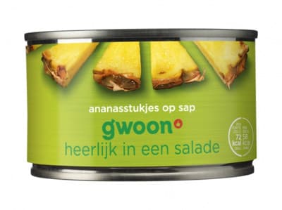 G'woon Ananasstukjes op sap