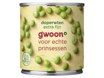 G'woon Doperwten extra fijn