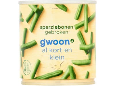 G'woon Sperziebonen gebroken