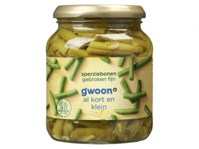 G'woon Sperziebonen gebroken