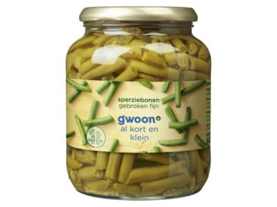 G'woon Sperziebonen gebroken