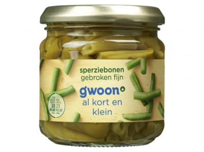 G'woon Sperziebonen gebroken