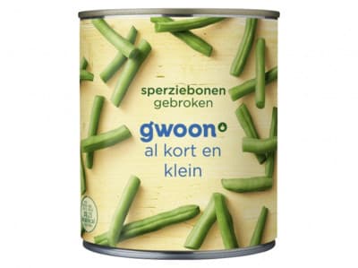 G'woon Sperziebonen gebroken