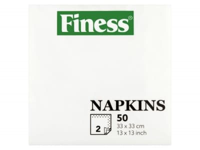 Finess Servetten wit 2 laags
