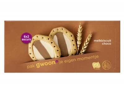 G'woon Melkbiscuit choco