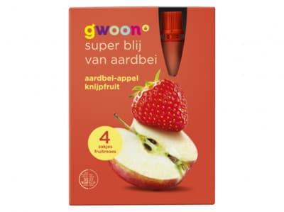 G'woon Knijpfruit appel aardbei