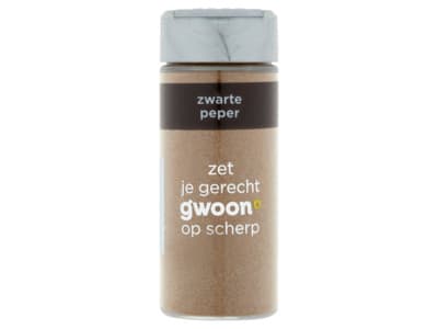 G'woon Zwarte peperpoeder