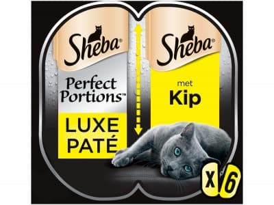 Sheba Perfect Portions - Luxe Paté met Kip - Kattenvoer - 6 x 37,5