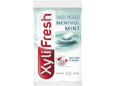 Xylifresh Mentholmint 4-Pack Suikervrije Kauwgom