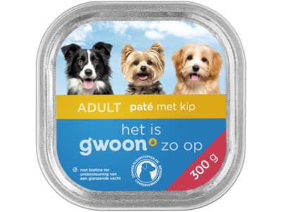 G'woon Paté met kip hond