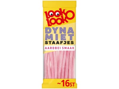 Look-O-Look Dynamietstaafjes aardbei zuur