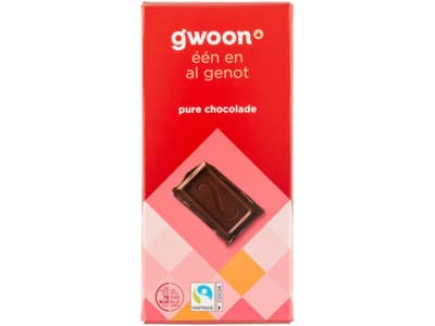 G'woon Chocoladetablet puur