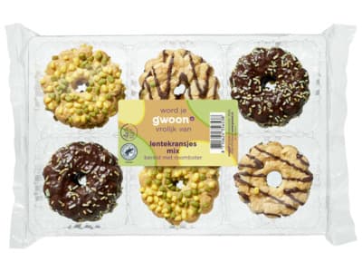 G'woon Roomboter chocolade paaskransjesmix