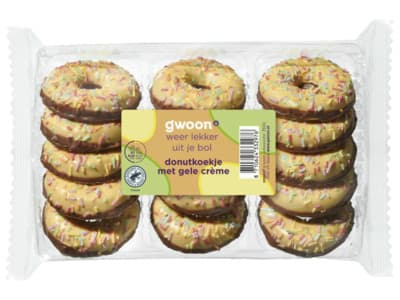 G'woon Donutkoekje gele crème