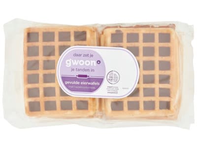 G'woon Gevulde eierwafels hazelnoot