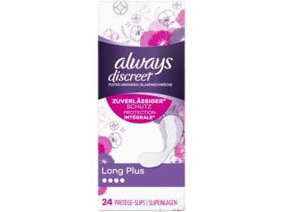 Always Discreet liners long plus