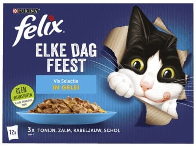 Felix Elke Dag Feest kattenvoer vis selectie
