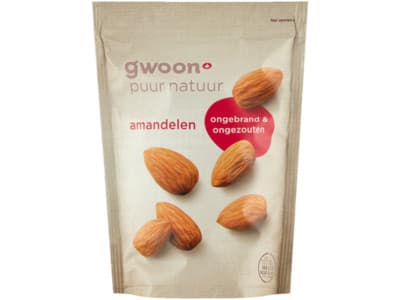 G'woon Amandelen ongebrand ongezouten