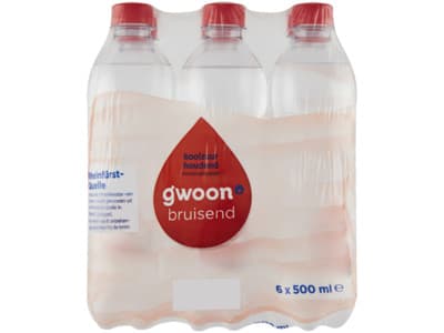 G'woon bruisend mineraalwater 6-pack