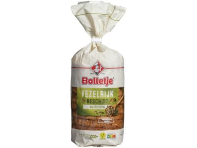 Bolletje Beschuit vezelrijk donker meerzaden