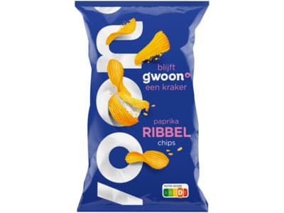 G'woon Ribbelchips paprika
