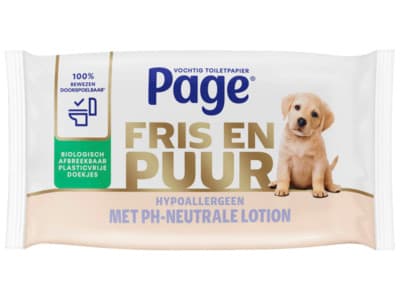 Page Vochtig toiletpapier pure