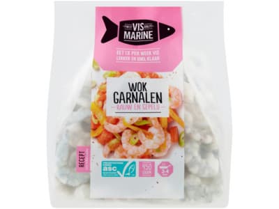Vis Marine Wok garnalen