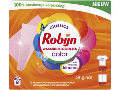 Robijn Wasmiddeldoekjes color