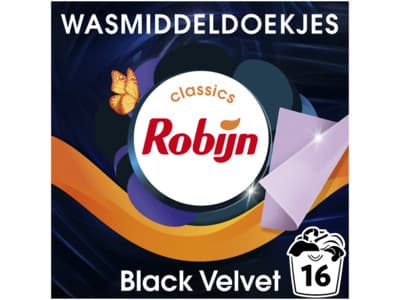 Robijn Wasmiddeldoekjes black velvet