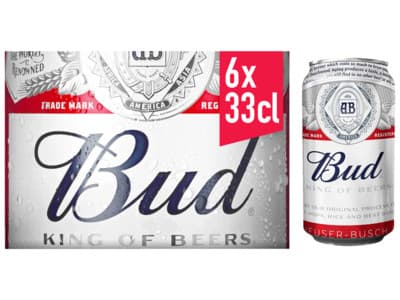 Bud Pils Bier Blikken 6 pack