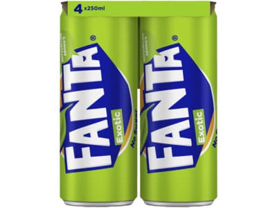 Fanta Exotic zero sugar 4-pack