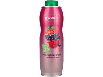 G'woon Siroop 80% fruit bosvruchten